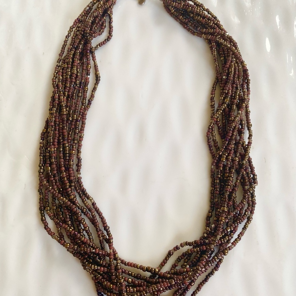 Silpada Multistrand Beaded Necklace 18” inches - Picture 3 of 9